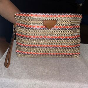 Stylish Multicolor Woven Clutch